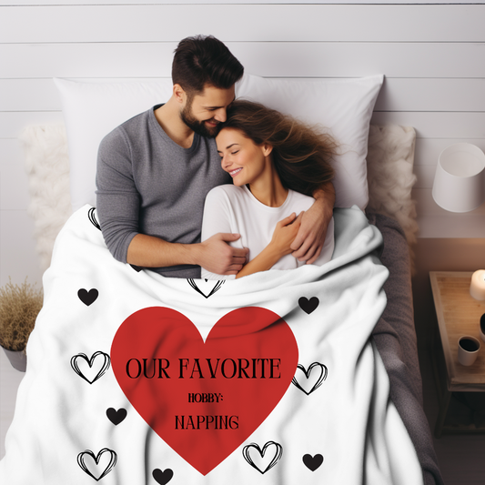 Velveteen Plush Blanket – Our favorite hobby: napping