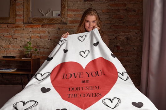 Velveteen Plush Blanket – Love you, but don't steal the covers